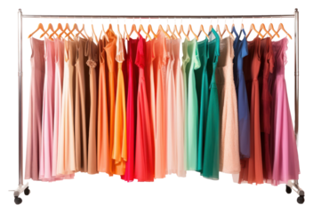 PNG Clothes rack boutique fashion white background.