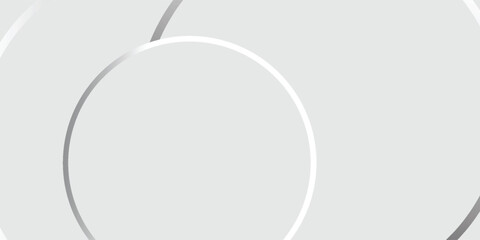 Modern abstract white circle shape background. Elegant overlay pattern of geometric shapes with light shadows.