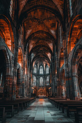 Obraz premium Architecture inside the cathedral.