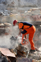 Search and rescue operation after the earthquake