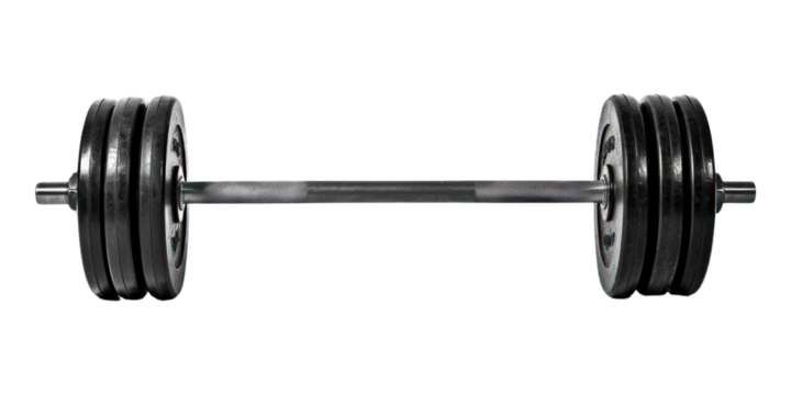 PNG Barbell sports black gym.
