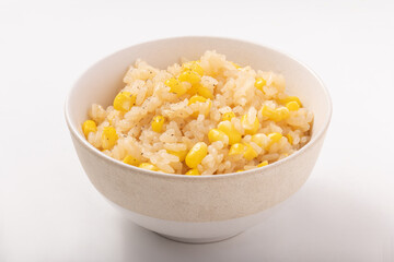 とうもろこしご飯　バター醤油