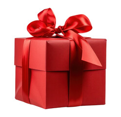 Obraz premium PNG Christmas decolation gift box white background.