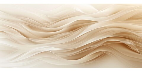 Fototapeta premium Organic Abstract Beige and Brown Wave Pattern: Elegant Natural Texture for Marketing Backgrounds. Sophisticated Wavy Lines Create Seamless Wallpaper Design for Web, 4K Displays, and Banners. AI-Genera