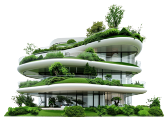 Futuristic eco-friendly architectural design