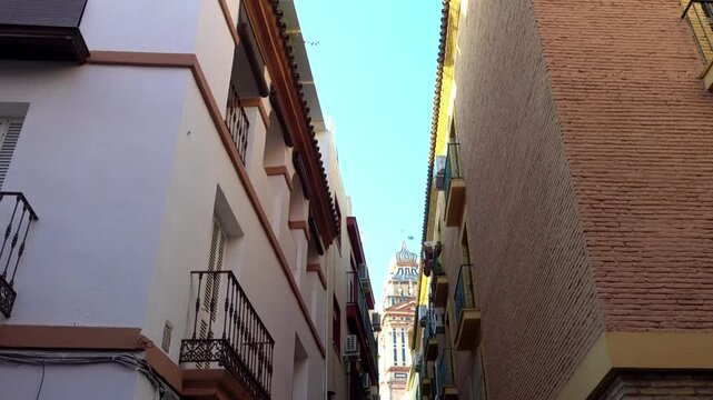 Church on Descalzos Street in Seville, Spain