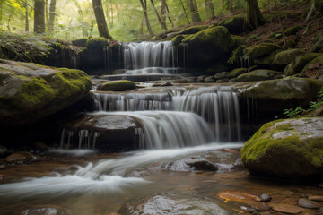 Fototapeta premium waterfall in the forest