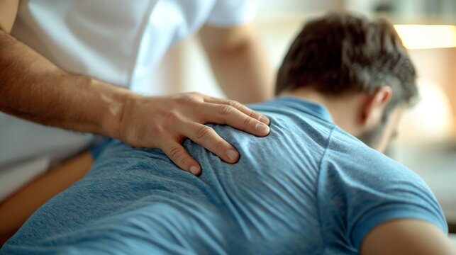 chiropractor adjusting a patient's spine to alleviate back pain