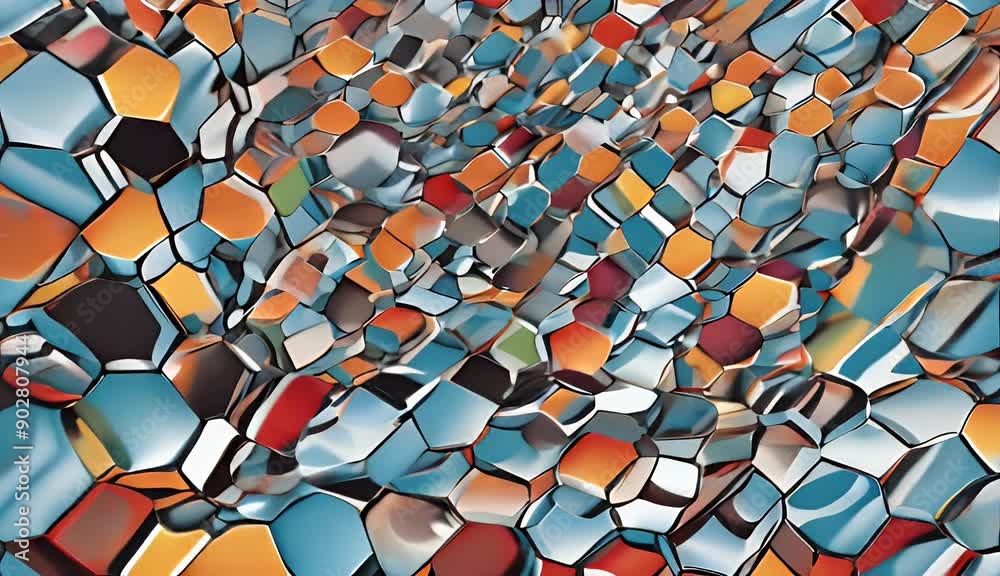 Wall mural cell cool structure vector abstract background