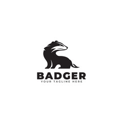 badger logo icon vector template