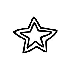 hand drawn vector star