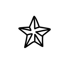 Obraz premium hand drawn vector star