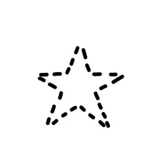 hand drawn vector star