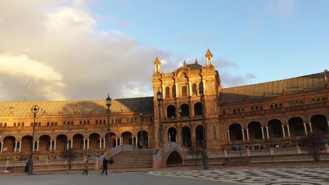 Spain Square in Maria Luisa Park, Seville, Spain