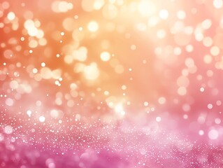 Warm Bokeh Background with Pink and Orange Tones - Ideal for Festive and Romantic Designs
