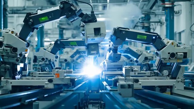 Advanced robotics technology in modern factory automation