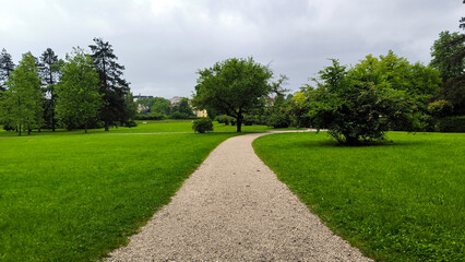spring in Tivoli park in Ljubljana