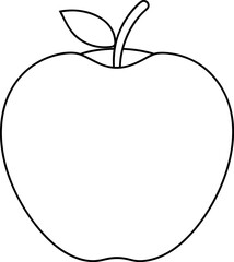 apple on a white background