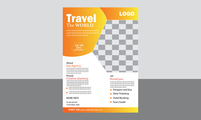 Brochure design, cover modern layout, annual report, poster, flyer in A4 with colorful triangles