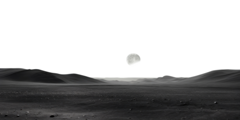 PNG Space moon astronomy landscape.