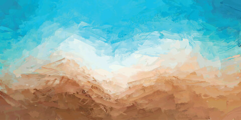 Fototapeta premium vector abstract shades of turquoise with harmonious blend of blue and tan blended shadow brush stroke in serene atmosphere stunning piece 5