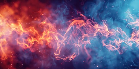 Obraz premium Abstract Fire and Ice