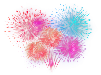 PNG A fireworks night illuminated celebration.