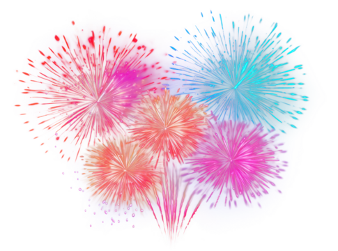 PNG A fireworks night illuminated celebration. - Powered by Adobe