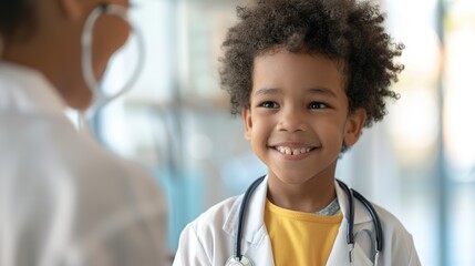 Family Doctor Conducting Routine Checkup for Preventative Care at General Practice Office