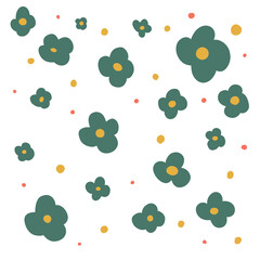 seamless background with flowers