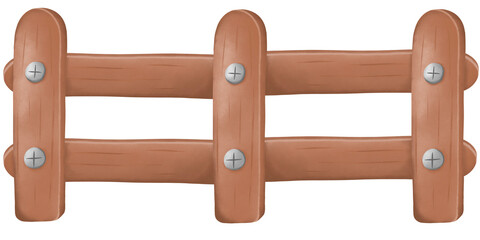 Wooden fence