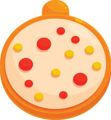 Christmas tree toy with colorful dots, hanging christmas decoration