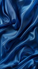 Fototapeta premium Dramatic Blue-Toned Canvas or Fine Linen Fabric Background: Artistic Texture for Portrait Products and Conceptual Designs. Creative Pattern for Marketing, Web Design, and High-Resolution Wallpapers. A