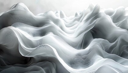 Obraz premium Minimalist black and white abstract art with subtle texture and intricate line work