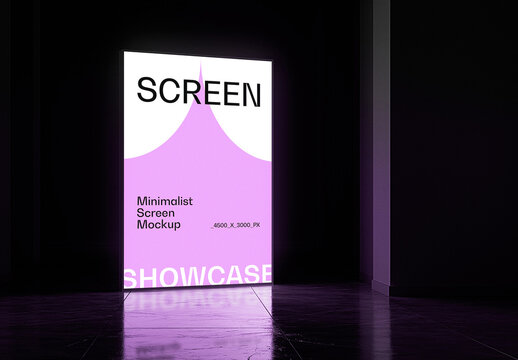 Vertical Screen Mockup With Generative AI