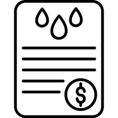 Water Bill Icon