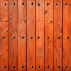 Fototapeta premium Vertical wooden planks with visible grain and nails