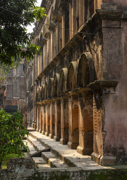 Heritage houses inside Balihati Palace, Dhaka Division, Saturia, Bangladesh