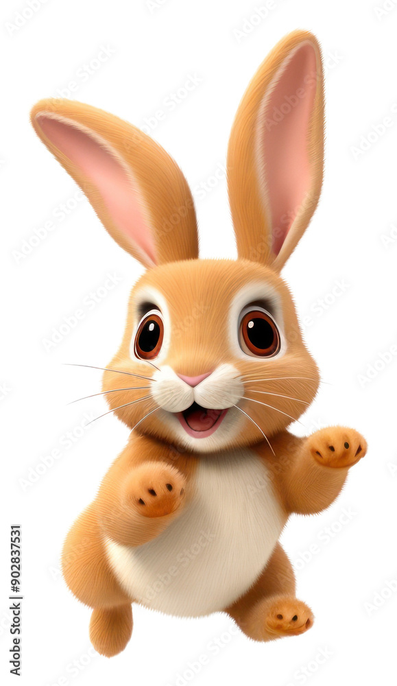 Canvas Prints PNG Cartoon animal mammal rabbit.