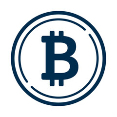 ビットコインのシンプルなアイコンイラスト