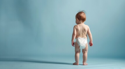 Obraz premium The baby in diaper