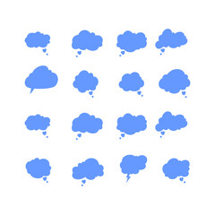 Obraz premium cloud bubble vector collection
