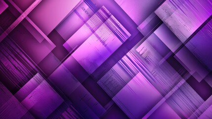 Obraz premium A purple background featuring abstract, geometric shapes in contrasting shades, ideal for a modern and stylish design.
