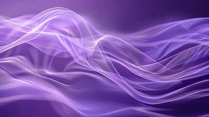 Obraz premium A purple background with gentle, flowing waves and lines, creating a calm and serene atmosphere.