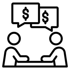 Negotiation Skills Icon Element For Design