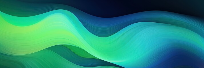 Abstract Green and Blue Waves