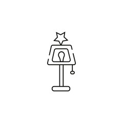 lamp vector type icon