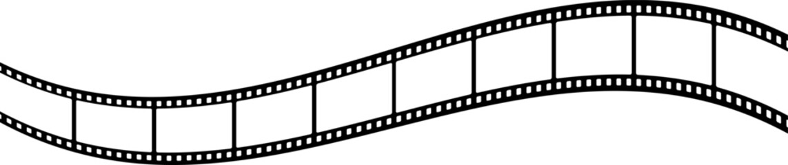Film strip background. Retro photo, cinema or movie frames. Video film strip roll. Vector EPS 10