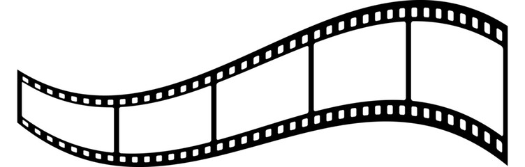Film strip background. Retro photo, cinema or movie frames. Video film strip roll. Vector EPS 10