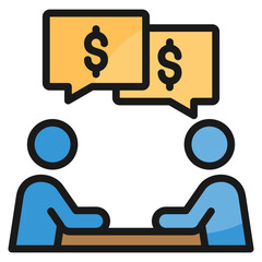 Negotiation Skills Icon Element For Design